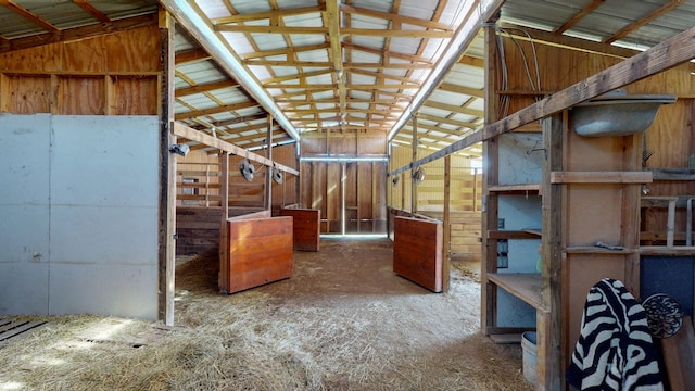 view of horse barn