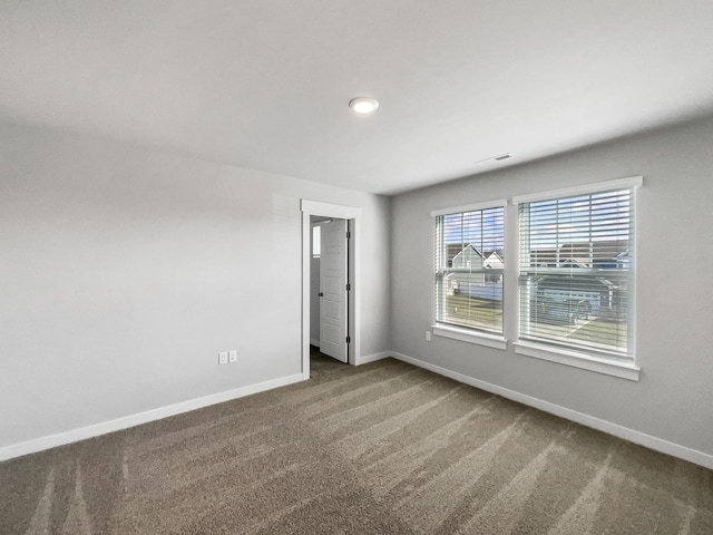 view of carpeted empty room