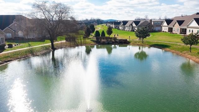 view of water feature