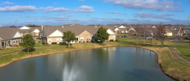 view of water feature