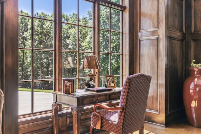 view of sunroom