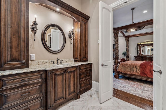 bathroom with vanity