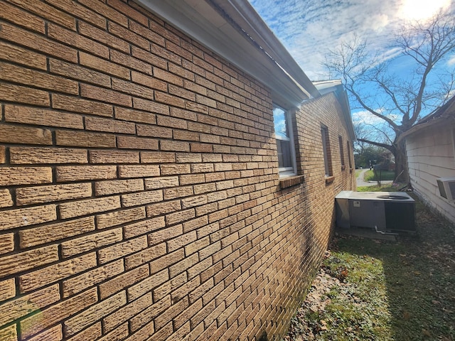 view of home's exterior featuring central AC unit