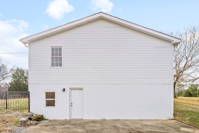 view of side of property