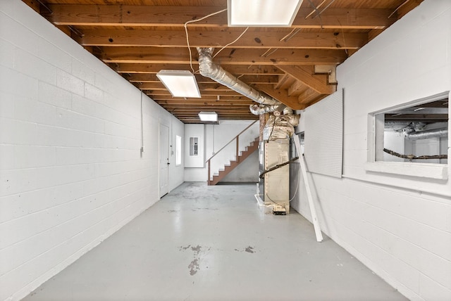 view of basement