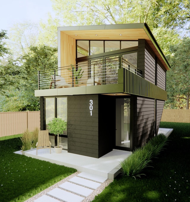 3525 Garner Rd Unit 1, Chattanooga, TN 37406 - back of house featuring a balcony