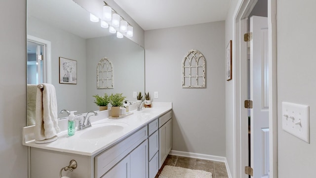 bathroom featuring vanity