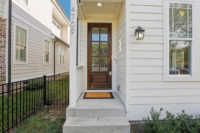 view of entrance to property