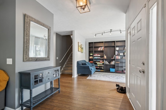 entryway featuring hardwood / wood-style flooring