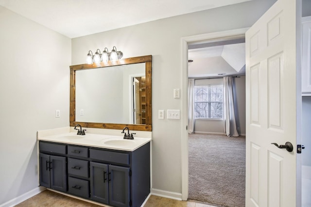 bathroom featuring vanity