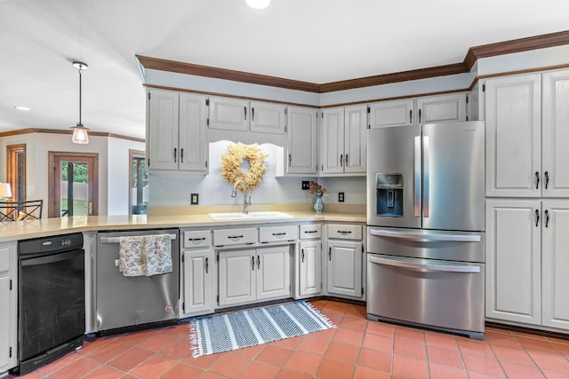 kitchen with sink, white cabinetry, and stainless steel appliances