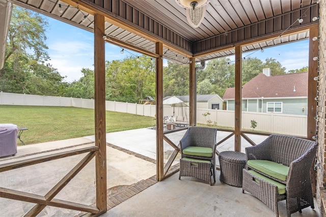 view of sunroom / solarium