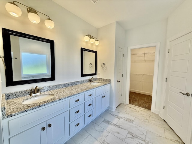 bathroom featuring vanity