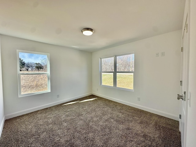 view of carpeted empty room