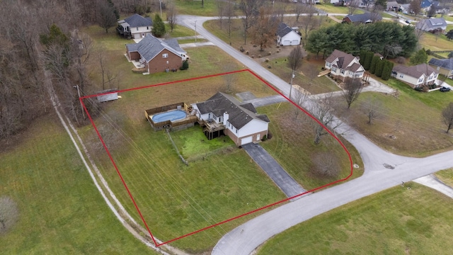 birds eye view of property