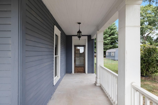 view of patio / terrace featuring a porch