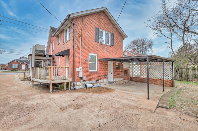 view of rear view of property