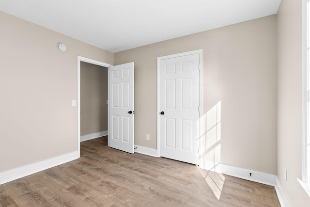 interior space with light hardwood / wood-style floors