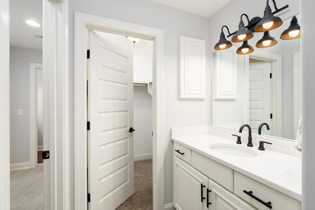 bathroom with vanity