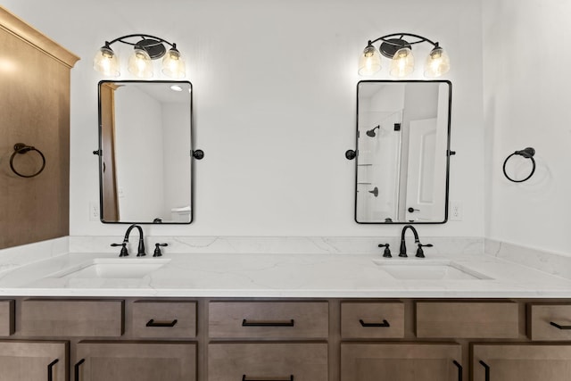 bathroom featuring vanity