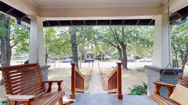 view of patio / terrace with a porch