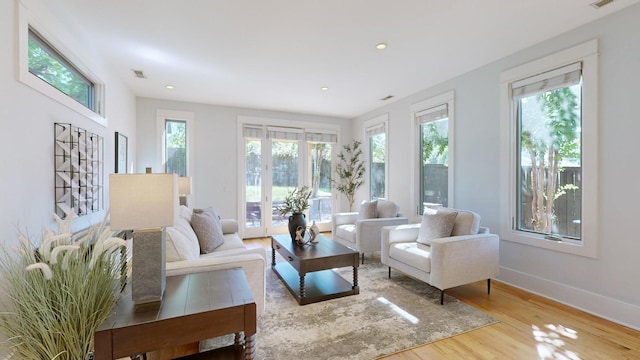 sunroom / solarium featuring a wealth of natural light