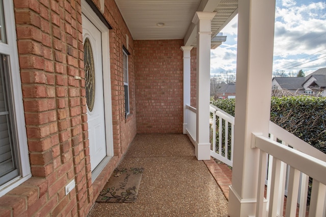 balcony with a porch