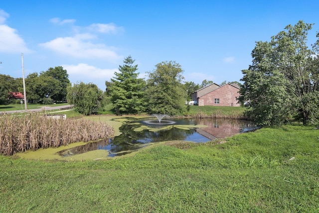 view of community featuring a water view