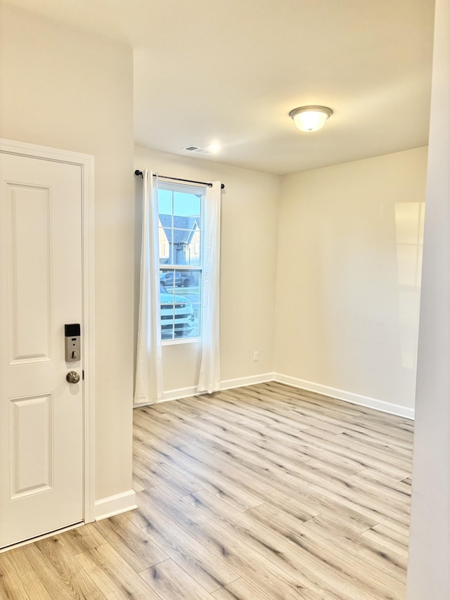 foyer featuring light wood-type flooring