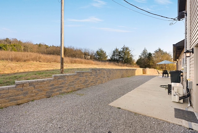 view of yard featuring a patio area