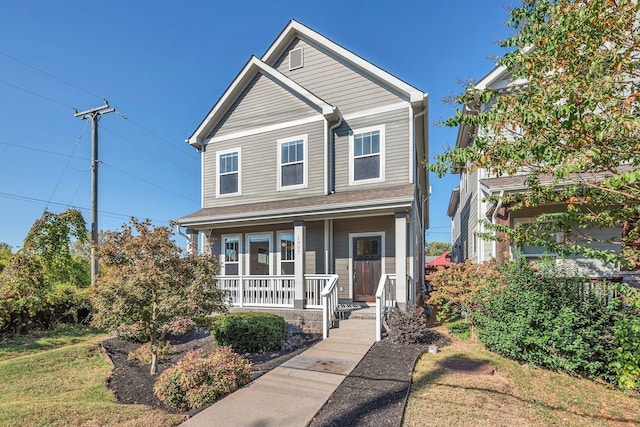 view of front of home featuring a porch