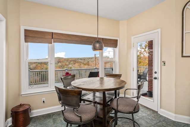 view of dining space