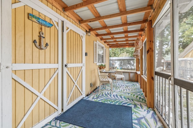 view of sunroom / solarium