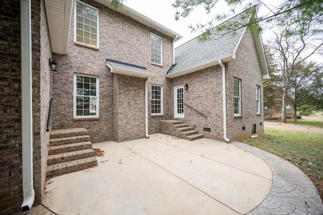 rear view of house featuring a patio area