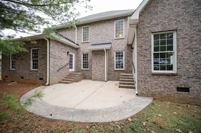 back of house featuring a patio area