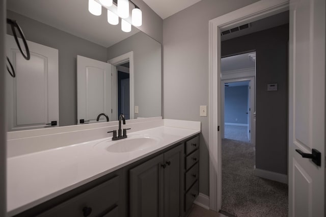 bathroom with vanity