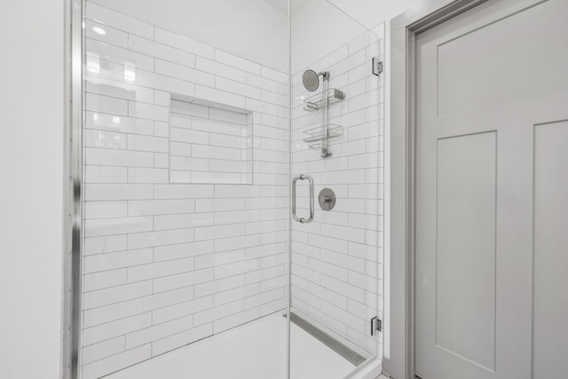 bathroom with an enclosed shower