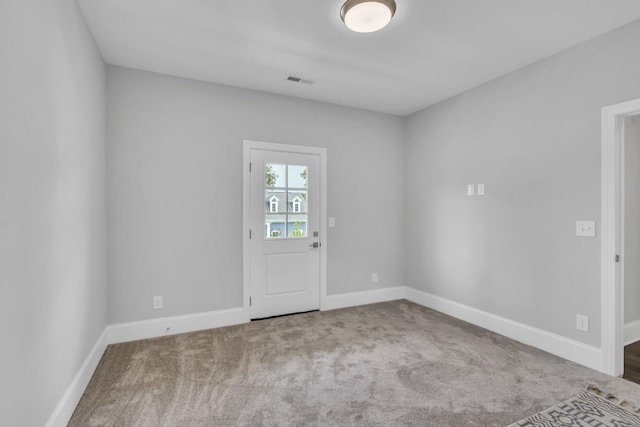 view of carpeted empty room