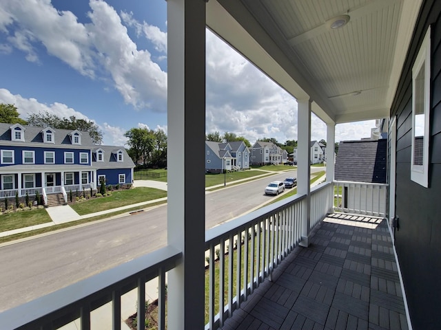 balcony with a porch