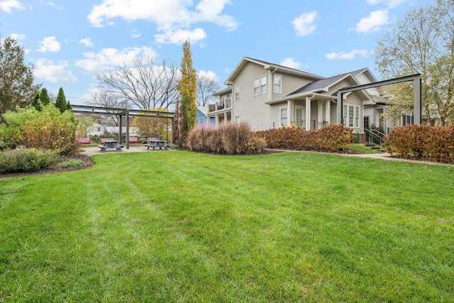 view of property exterior featuring a lawn