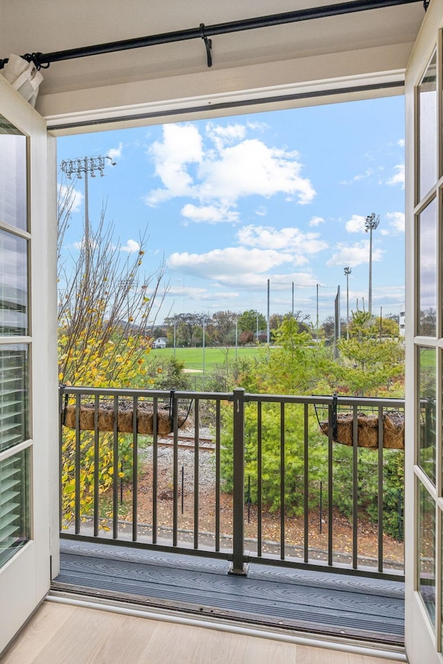 view of balcony