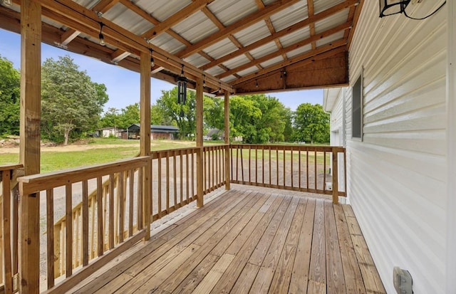 view of wooden terrace