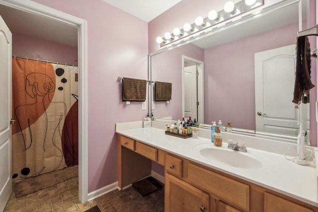 bathroom with vanity