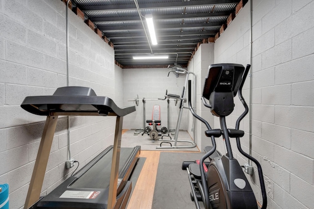 view of workout room