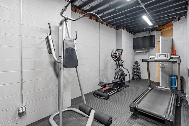 view of workout area