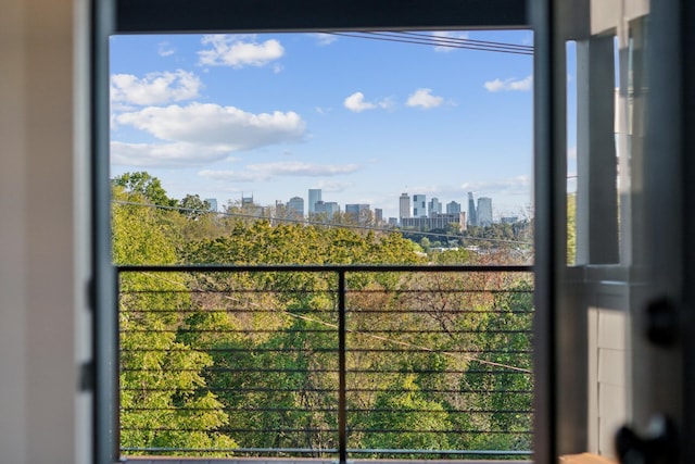 view of balcony