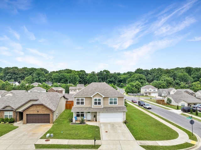 view of front of house featuring a front yard