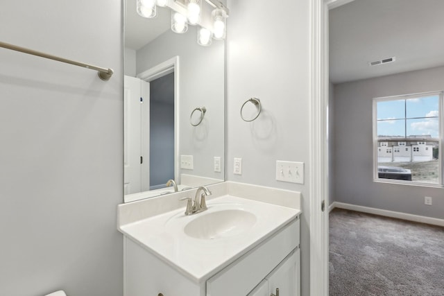 bathroom featuring vanity