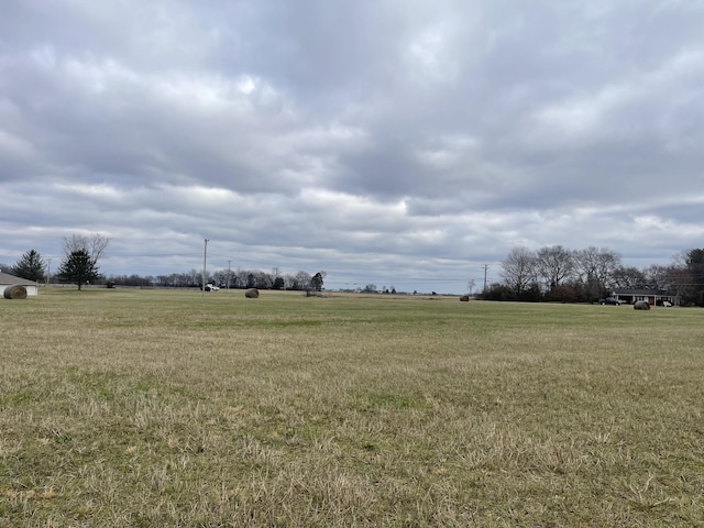 view of yard featuring a rural view