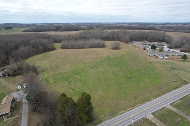 drone / aerial view featuring a rural view